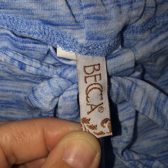 Becca L Whisper Lightweight Knit Swim Cover Up Pants in Blue - Picture 11 of 14